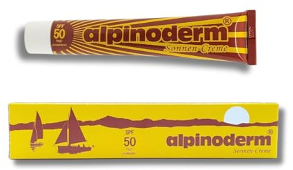 Alpinoderm Sonnen-Creme, LSF 50, mit Edelweissextrakt, für Berg und Wasser, UVA + UVB Schutz
