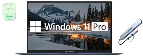 ASUS Vivobook - Computer portatile FHD da 17,3, Intel Core i3 a 6 core, RAM da 40 GB, memoria da 1,5 TB (SSD da 1 TB + set docking station da 512 GB), Windows 11 Pro con Microsoft Office incluso