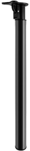 LwsCUiH Möbelfüße Verstellbare Teleskopbeine, runde Rohr-Tischbeine, Tischständer, klappbare Metallbeine, verstellbar zwischen 70–120 cm, 1 Set, Schwarz