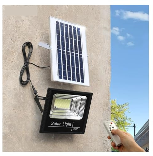Projecteurs Solaires À LED 50 W Avec Télécommande, Éclairage Mural Extérieur, Options 100 W 300 W 500 W, Économes En Énergie, Installation Facile(50w)