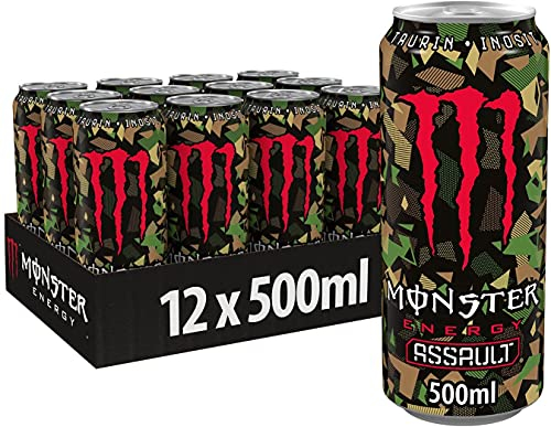 Monster Energy – Lot de 12 cannettes Assauts, 500 ml