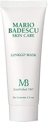 Mario Badescu Ginkgo Mask, Hydrating Skin Care Face Mask for Men and Women with Shea Butter and Vitamin E, Nourishing Facial Mask for Softer, Smoother, Radiant Complexion, 2.5 Oz