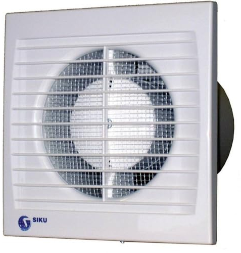 Siku 103714 30380 Silenta Wand-und Deckenluefter 78 m³/h 10cm, Weiß