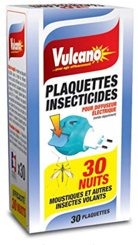 PLAQUETTES ANTI MOUSTIQUES POUR DIFFUSEUR VULCANO