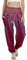 Lofbaz Damen Haremshose Yogahose Pumphose Hippie Hose Boho Kleidung Festival Outfit Sommerhose Leicht Sommer Hosen - Peacock 1 Burgund M