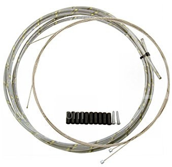 Full Reflective Derailleur Gear Cable Front+Rear For Mountain and Road bikes