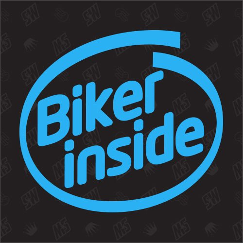 speedwerk-motorwear Biker Inside - Bike Aufkleber, Autoaufkleber, Motorrad, Fan Sticker
