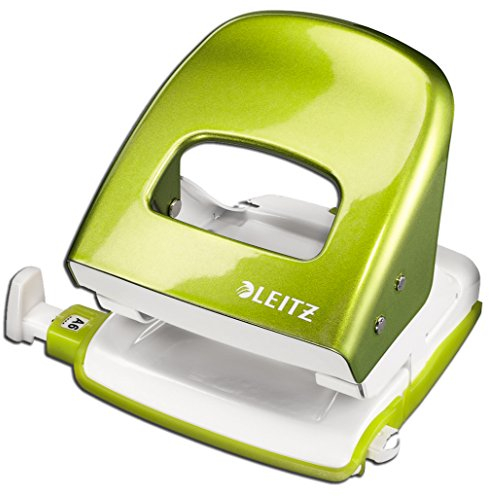 Leitz 5008 NeXXt Series Bürolocher, Metall, bis zu 30 Blatt (grün metallic)