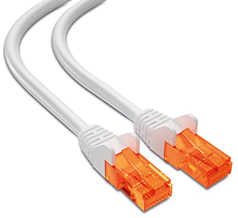mumbi LAN Kabel 25m CAT 5e Netzwerkkabel CAT5e Ethernet Kabel Patchkabel RJ45 25Meter, weiss