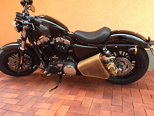 ORLETANOS CLEAN HELLBRAUN light brown kompatibel mit Sportster Seitentasche Flaschenhalter Sporty Schwingentasche Satteltasche 1200 linke Seite links 48 883 iron Roadster XL Flaschenhalter Forty Eight