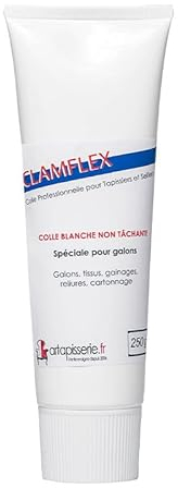 Colle blanche pour tissus - Spéciale gâlons non tâchante - 250g