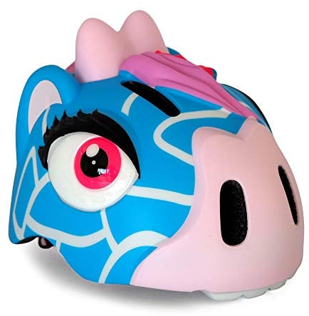 Crazy Safety Casco per Bici per Bambini | Casco per Bambini 2-7 Anni, Ideale per Bicicletta, Skateboard, Monopattino, Pattini a Rotelle | Caschetto da Bici 3D Regolabile 49-55 cm (Giraffa Blu)