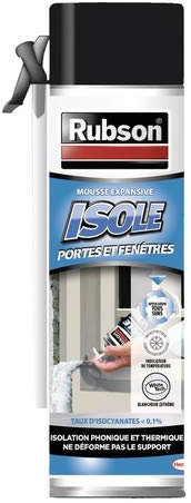 Mousse EXPANSIVE PROFESSIONELLE SPÉCIALE Portes ET FENÊTRES 500 ML RUBSON pour Pose ET PHONIQUE ET Thermique Isolation MENUISERIES Bouche ISOLE