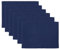 Navy Blau Tischsets für Küche Speisetisch 6er-Set Elegante Baumwolle Abwaschbar Platzdeckchen 49 X 33 cm