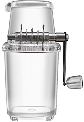 WINBST EIS-Crusher,Manuelle Eiscrusher-Maschine aus Edelstahl + PP Für den Hausgebrauch&Bar - Fruchtgetränke, Smoothies, Cocktails