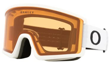 Oakley Target Line L OO7120 White w/Persimmon Ski Goggles For Men For Women + BUNDLE with Designer iWear Eyewear Kit