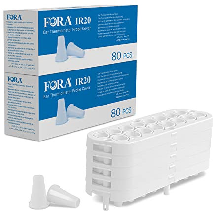FORA Hygiene Caps Schutzkappen für FORA IR20b/c Ohrthermometer / 160 Stück