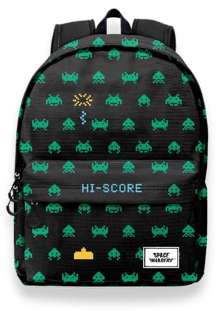 Space Invaders Army-ECO Rucksack 2.0, Schwarz