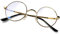 KANASTAL Runde Blaulichtfilter Brille Damen Herren Retro Vintage Blaulichtbrille Ohne Stärke für PC/Handy/TV/Gaming UV 400 Schutz, Gold Rahmen