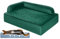 Salla Hundebett, Orthopädisches Bett für Hunde, Waschbares Hundesofa mit Abnehmbarem Bezug, Hundematratze, für Haustiere, Flauschig & Kuschelig, Haustierbett, Hundecouch, 100 cm x 70 cm, Grün