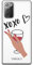 Babaco ERT Group Handyhülle für Samsung Galaxy Note 20 Original und offiziell Lizenziertes Muster XOXO 001 optimal an die Form des Handy angepasst, teilweise transparent