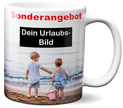 online-hut Tasse zum selber individuell Gestalten/Personalisierbar mit eigenem Foto, Text und Schrift/Fototasse/Werbetasse/zum bedrucken/Motivtasse/Firmentasse/mit Logo PT-169