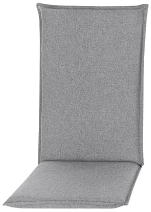 Pillows24 - Hochlehner Auflagen 120x50x8 cm | Bequeme & Wetterfeste Gartenstuhlauflagen | Polster Sitzkissen für Klappsessel & Gartenmöbel | Extra Dicke Sitzauflagen | Made in EU | Dunkelgrau