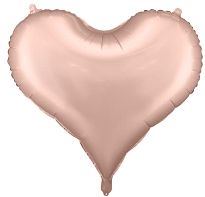 Herzballon Valentine Folienballon Herzform Deko Valentine Verlobung Valentinstag Hochzeitstag GeburtstagHerzenballon Rosegold Ballon Herzform
