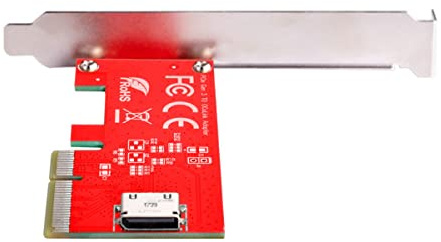 CY Adapter PCI-E 4.0 Express 4.0 x4 to Oculink Internal SFF-8612 SFF-8611 Host Adapter for PCIe SSD with Bracket