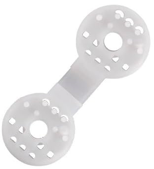 Shade Cloth Heavy Duty Lock Grip, Windproof Awning Clamp Plastic Clips, Greenhouse Shade Cloth Fix Clamp Tent Clips Accessory for Garden Netting Sun Shade Net (100pcs, White)