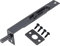 sourcing map Flush Bolt, 6 Inch Stainless Steel Door Concealed Slide Lock Latch for Wood Composite Doors, Double Doors, Black 2Pcs