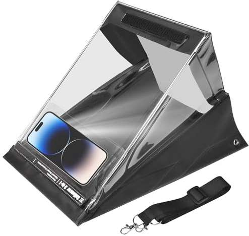 3-in-1 Klemmbrett SuKoncer Wasserdichte Zwischenablage/Lagerung Zwischenablage mit Band/DIY Dokumentenständer PVC Material für Indoor Outdoor Einsatz (Smartphone Tasche NICHT im Lieferumfang