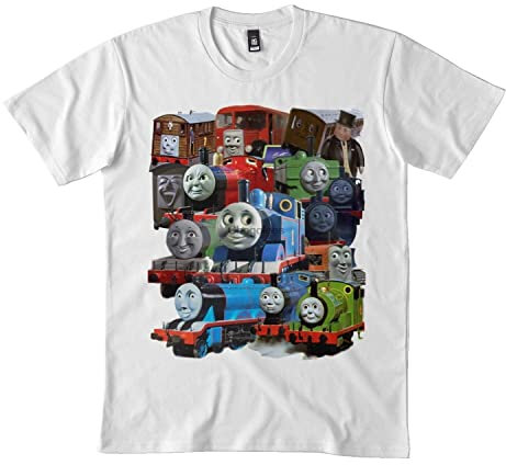 MRUDM Thomas The Tank Engine and Friends Design Tshirt Black