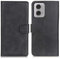 GOKEN Coque Étui pour Motorola Moto E14 / Moto G24 / G24 Power / G04 / G04s - Housse Rabat Magnétique Antichoc en Cuir Synthétique et Silicone, Portefeuille, Carte, Support Pliable, Noir