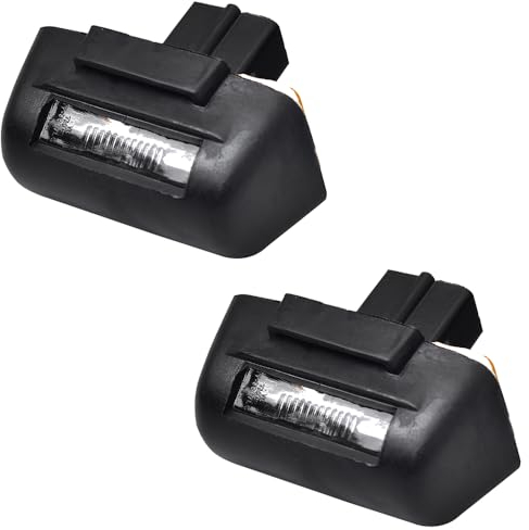ROBUST 2 Pcs Rear Back Number Plate Light Lamp With Bulb for Ford Tourneo Connect 2002-2013 Transit Mk5 Mk6 Mk7 1995-2014 86VB-13550-AJ 1732840 1672263
