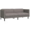 vidaXL Sofa 3-Sitzer, Couch mit Armlehnen Rückenlehne Stützbeine, Loungesofa für Wohnzimmer, Polstersofa Sofagarnitur, Modern, Taupe Stoff