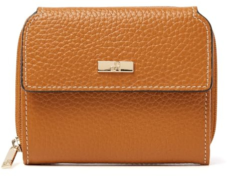 dR Amsterdam Geldbörse für Damen — Luxus-Brieftasche aus Leder mit RFID-Schutz — stilvoll und sicher für all Ihre Zahlungsbedürfnisse — 110179 Golden Oak