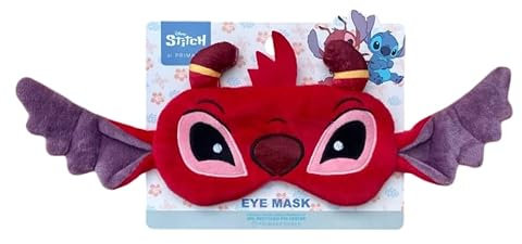 Leroy from Stitch Schlaf-Reise-Augenmaske, rot, 3D, Urlaub, Primark, für Kinder, Erwachsene, Unisex