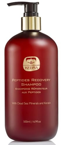 Kedma - Peptid-Reparatur-Shampoo - Erhöht die Haardichte und fördert das Wachstum - Für feines und brüchiges Haar - 500ml