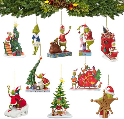 10 Stück Weihnachtsschmuck