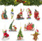 10 Stück Weihnachtsschmuck