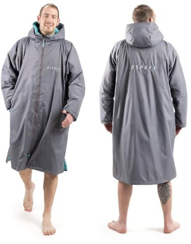 Osprey Changing Robe for Kids and Adults, Waterproof Changing Robe, Swimming and Beach, Unisex, Grey S