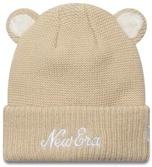 New Era Wintermütze mit Bärenohren Kleinkind Junge Mädchen warm niedlich beige - Toddler