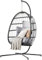 FREDEES Hängesessel Indoor/Outdoor Hängesessel mit Gestell und Kissen, Gray