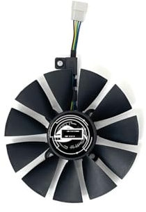 BDAKQJV Carte Graphique Ventilateur de Refroidissement for Carte Graphique GTX 980 Ti R9 390X 390 GTX 1060 1070 1080 Ti RX 480 RX480, 87MM(Black A-Fan)