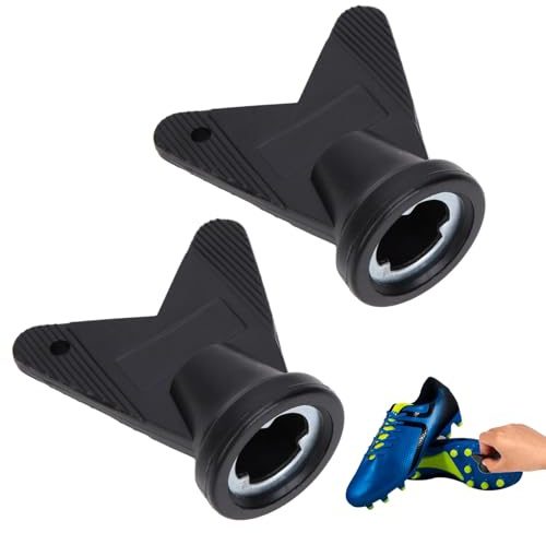 Fogbush 2 Stück Fußballschuh-Schraubenschlüssel，Rugby- und Golfschuhe, Ersatzwerkzeug für M6 Fußballschuhe, Rugby- und Golfschuhe,Fußballschuhe Schraubstollen,Schwarz