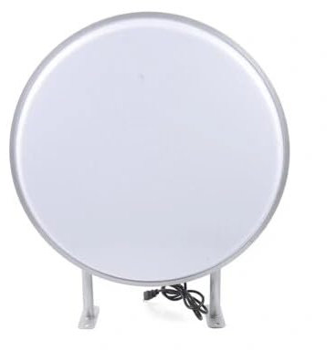 ROGONPDK 24 LED Leuchtkasten Rund, Wasserdichte Lichtwerbung Doppelseitig Lichtbox Ladenschild, Energiesparend Beleuchtetes Werbeschild Leuchtschild Leuchtreklame für Restaurants Imbissbude