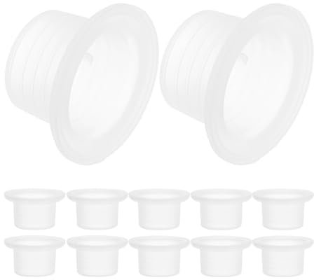 SEWACC 50 pièces Rondelles Caoutchouc Silicone pour Étanchéité de Tuyaux Joints de Robinet Kit de Réparation Flexible Couleur Blanche Empêche les Fuites Dimensions Précises et Durabilité