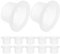 SEWACC 50 pièces Rondelles Caoutchouc Silicone pour Étanchéité de Tuyaux Joints de Robinet Kit de Réparation Flexible Couleur Blanche Empêche les Fuites Dimensions Précises et Durabilité