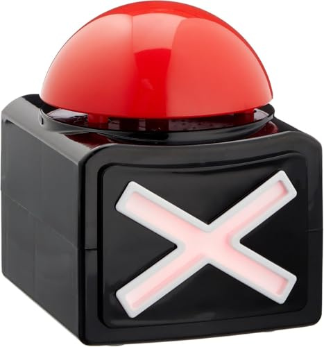 Buzzer, für Pause oder Games mit Sound und Licht, batteriebetrieben | Licht und Sound geben direktes Feedback bei Quiz, Spielrunde oder Pause und machen Entscheidungen sofort sichtbar.